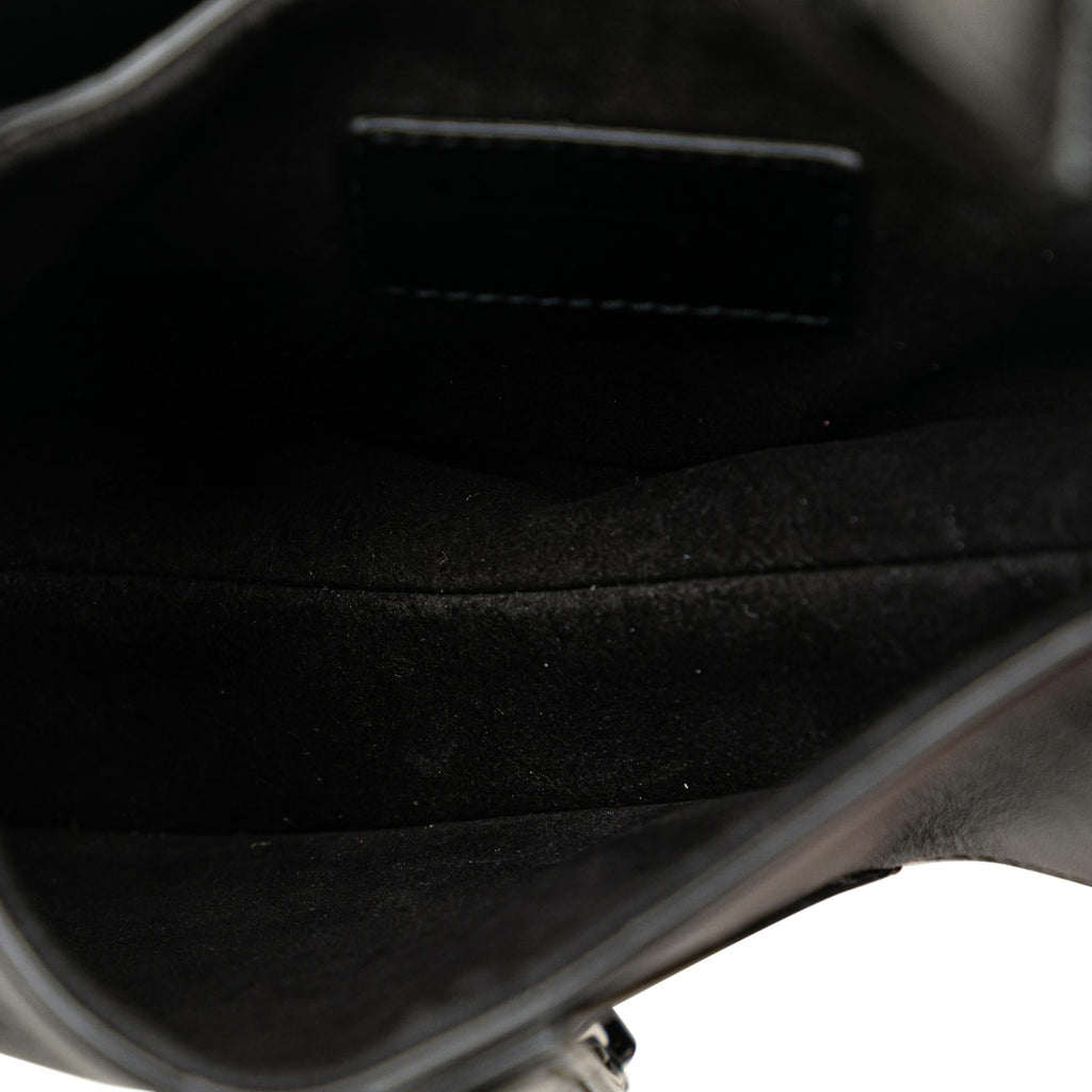 Dior Mini Lambskin Floral Applique Saddle (SHG-PaUICp)