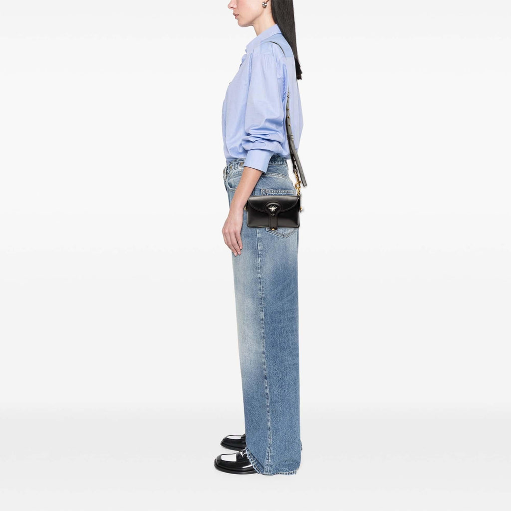 Dior Mini Leather D Bee Saddle Bag