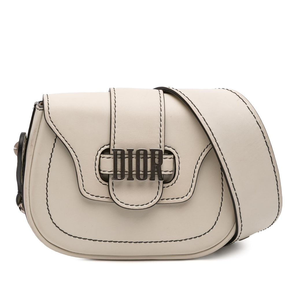 Dior Mini Leather D Fence Saddle Bag