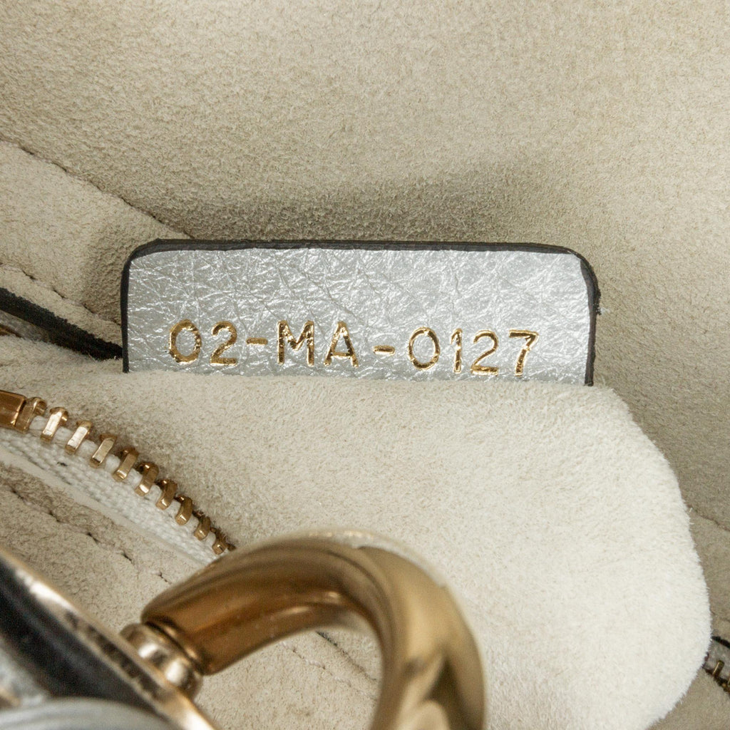 Dior Mini Metallic Calfskin Cannage Supple Lady Dior (SHG-TXv18m)
