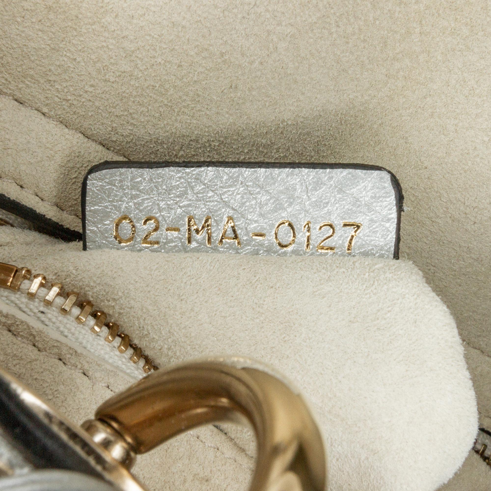 Dior Mini Metallic Calfskin Cannage Supple Lady Dior (SHG-TXv18m)