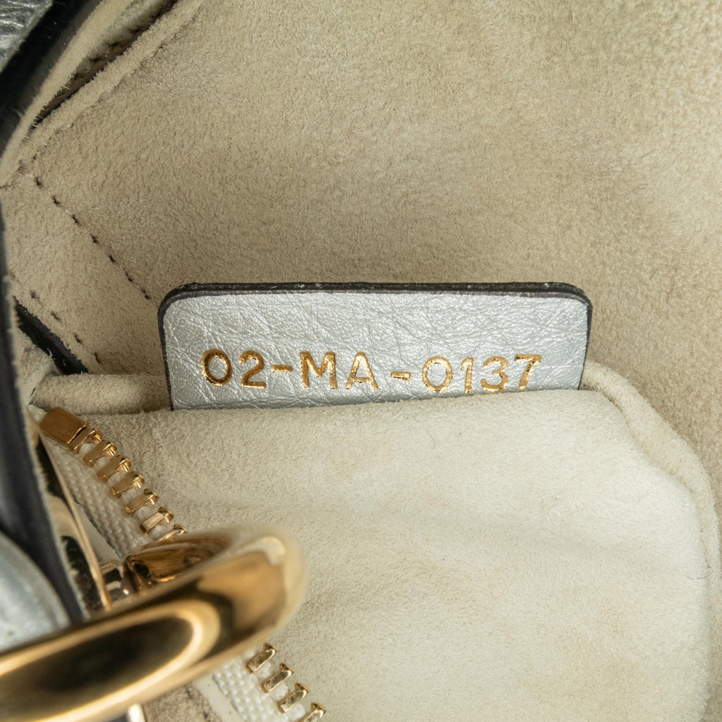 Dior Mini Metallic Calfskin Cannage Supple Lady Dior (SHG-SgmKqY)