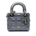 Dior Mini Metallic Lambskin Cannage Lady Dior (SHG-N1MHIR)