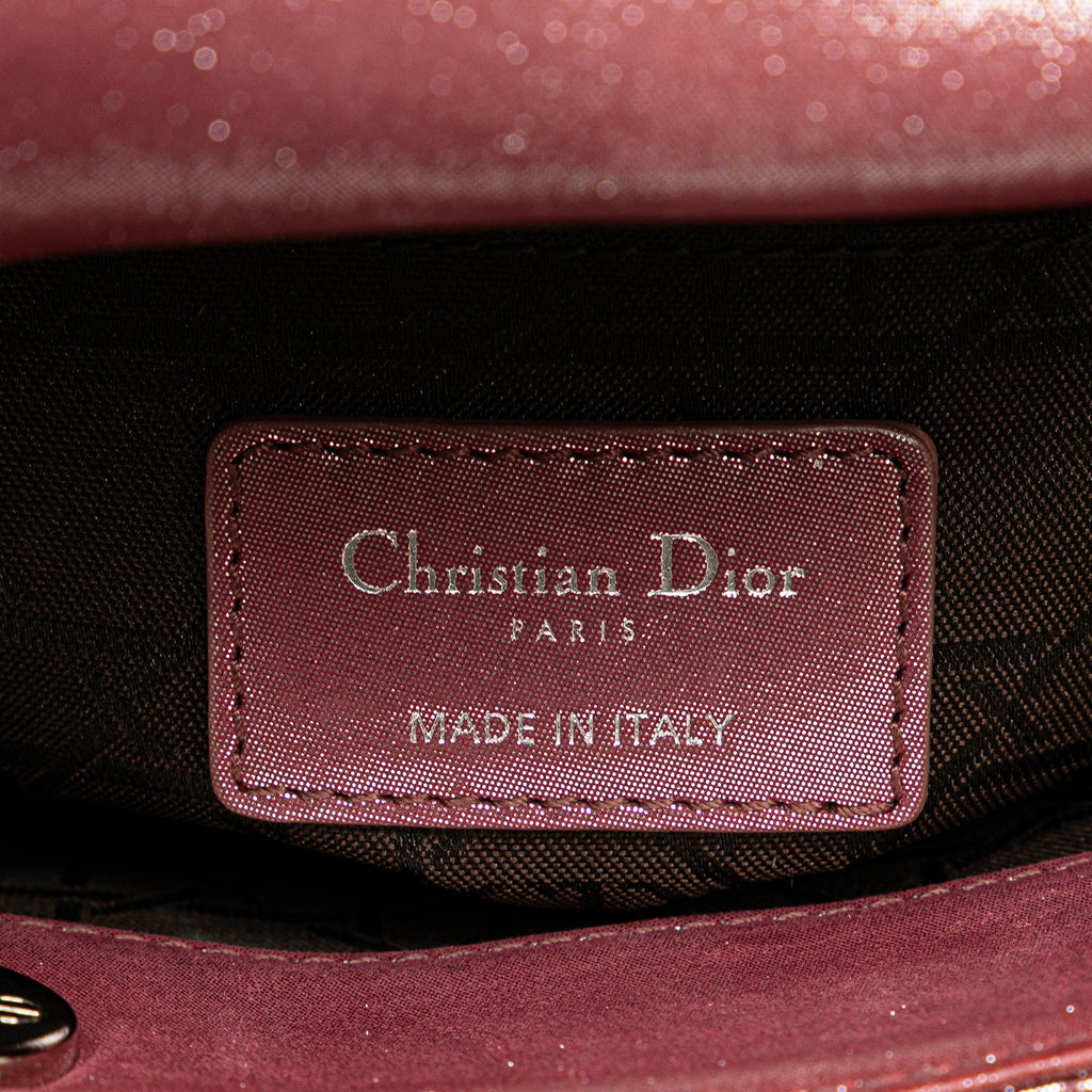 Dior Mini Metallic Lambskin Cannage Lady Dior (SHG-Lg5voT)