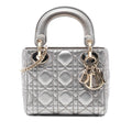 Dior Mini Metallic Lambskin Cannage Lady Dior