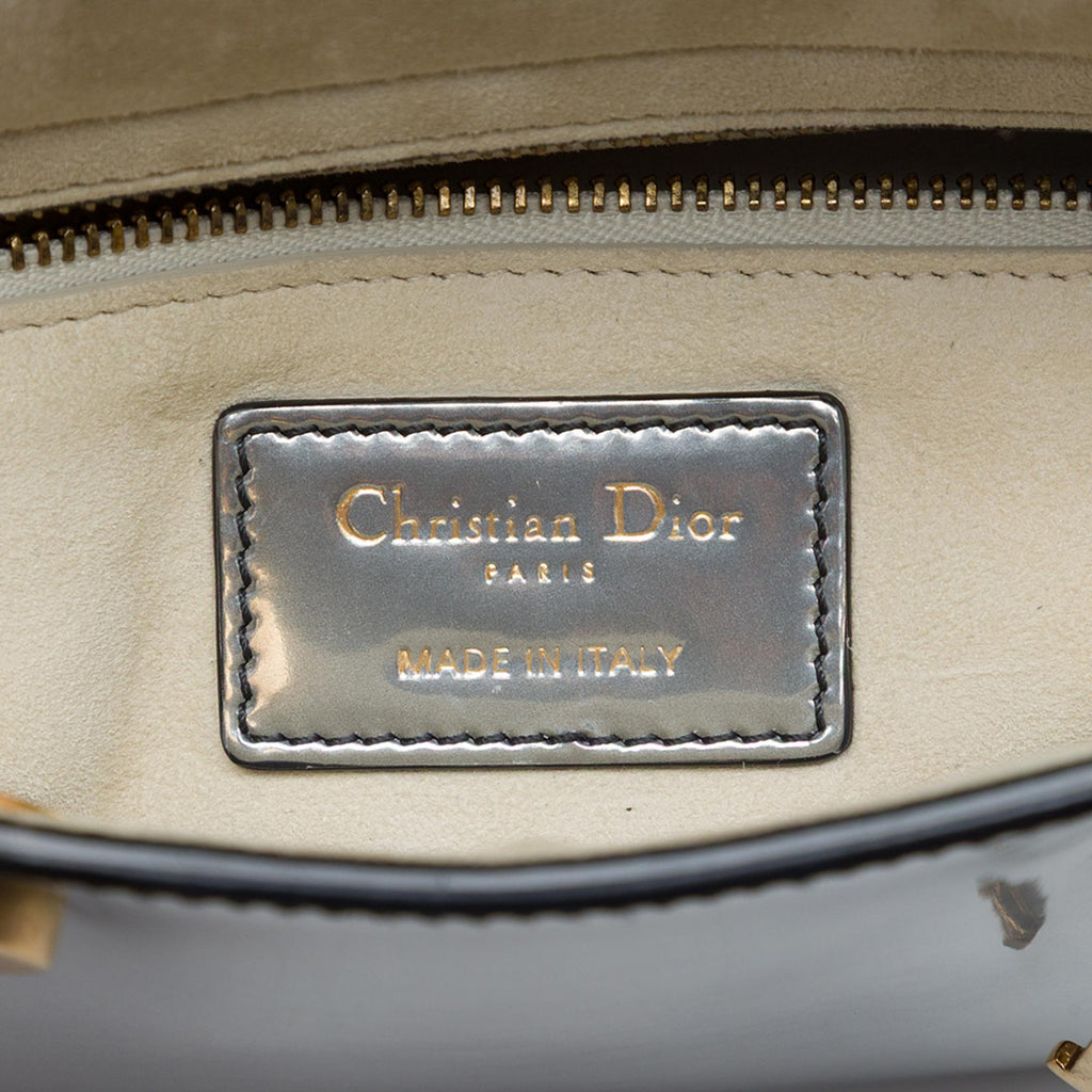 Dior Mini Metallic Patent Lady Dior