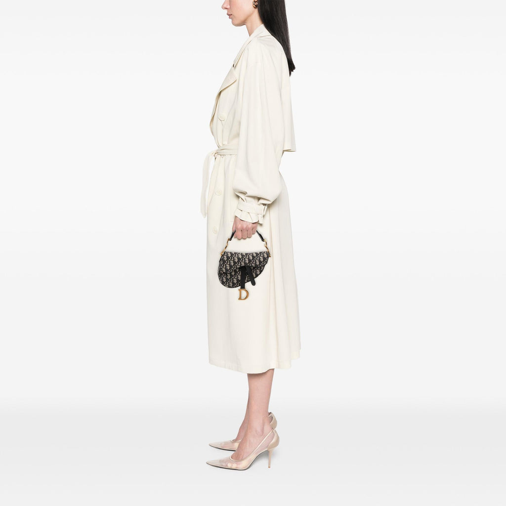 Dior Mini Oblique Canvas Saddle Bag