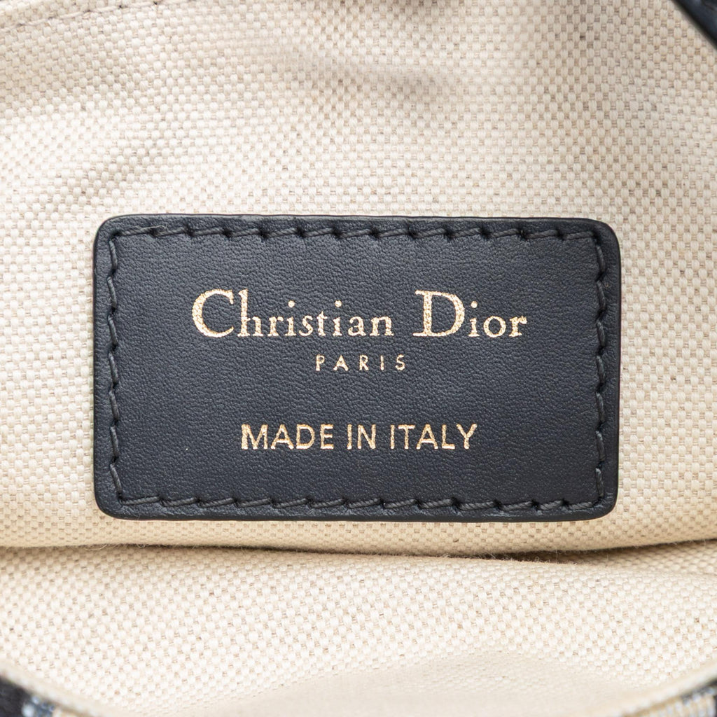 Dior Mini Oblique Canvas Saddle Bag