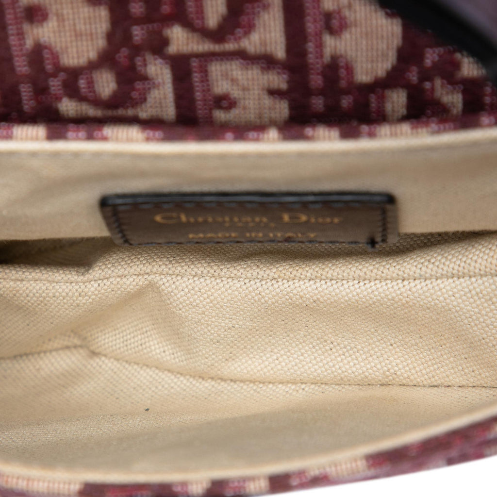 Dior Mini Oblique Canvas Saddle Bag