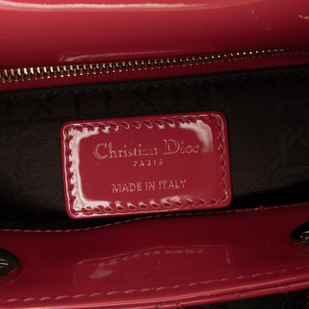 Dior Mini Patent Cannage Lady Dior (SHG-mq5mlX)