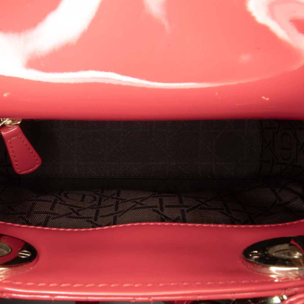 Dior Mini Patent Cannage Lady Dior (SHG-mq5mlX)