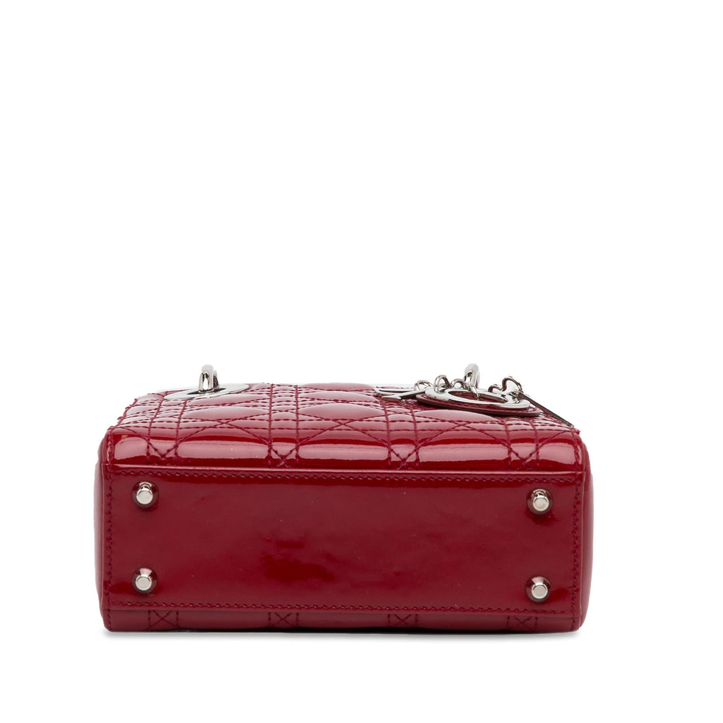 Dior Mini Patent Cannage Lady Dior (SHG-FguC4T)