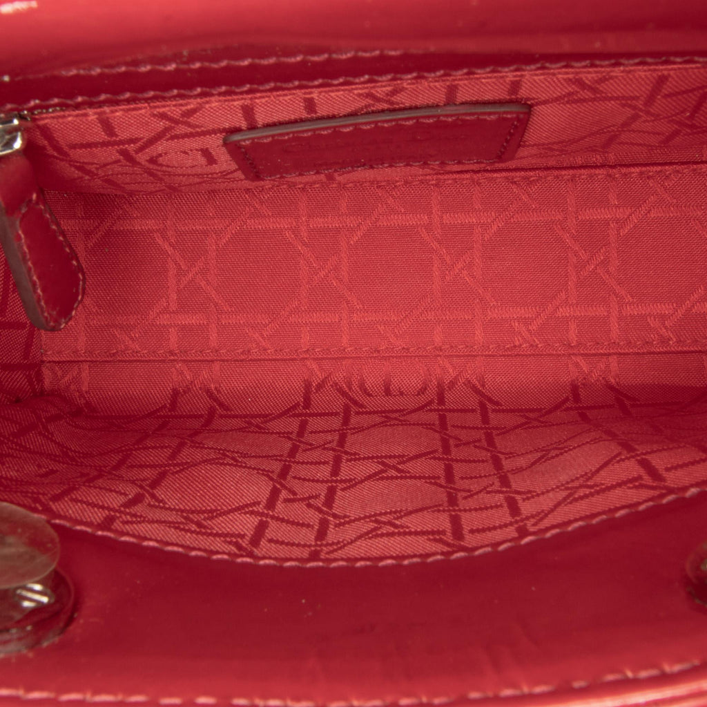 Dior Mini Patent Cannage Lady Dior (SHG-FguC4T)