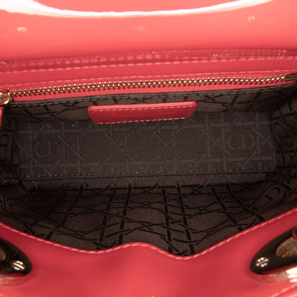 Dior Mini Patent Cannage Lady Dior (SHG-P63Gtn)
