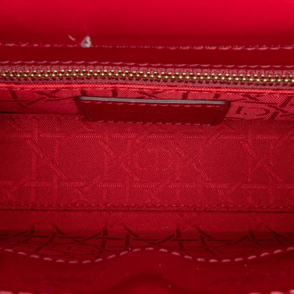 Dior Mini Patent Cannage Lady Dior (SHG-nahdcS)