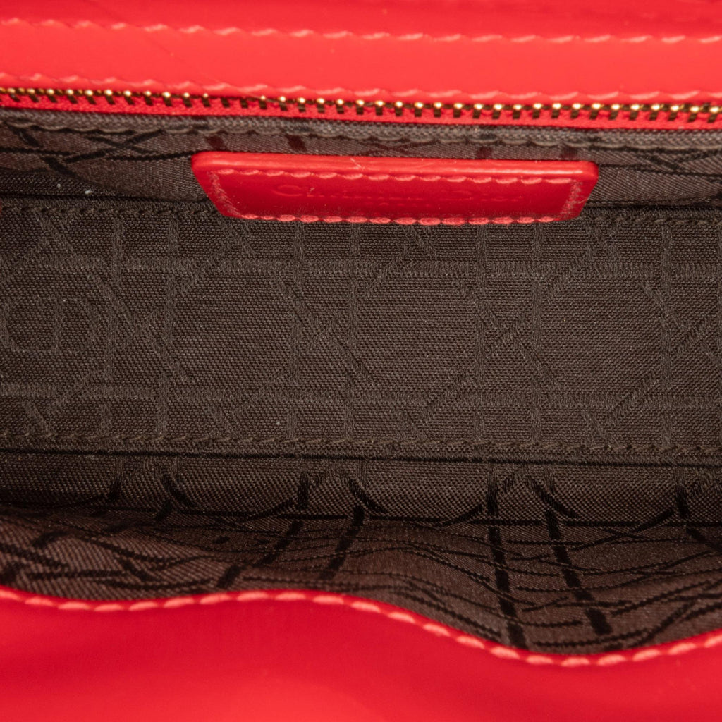 Dior Mini Patent Cannage Lady Dior (SHG-vUKhxA)