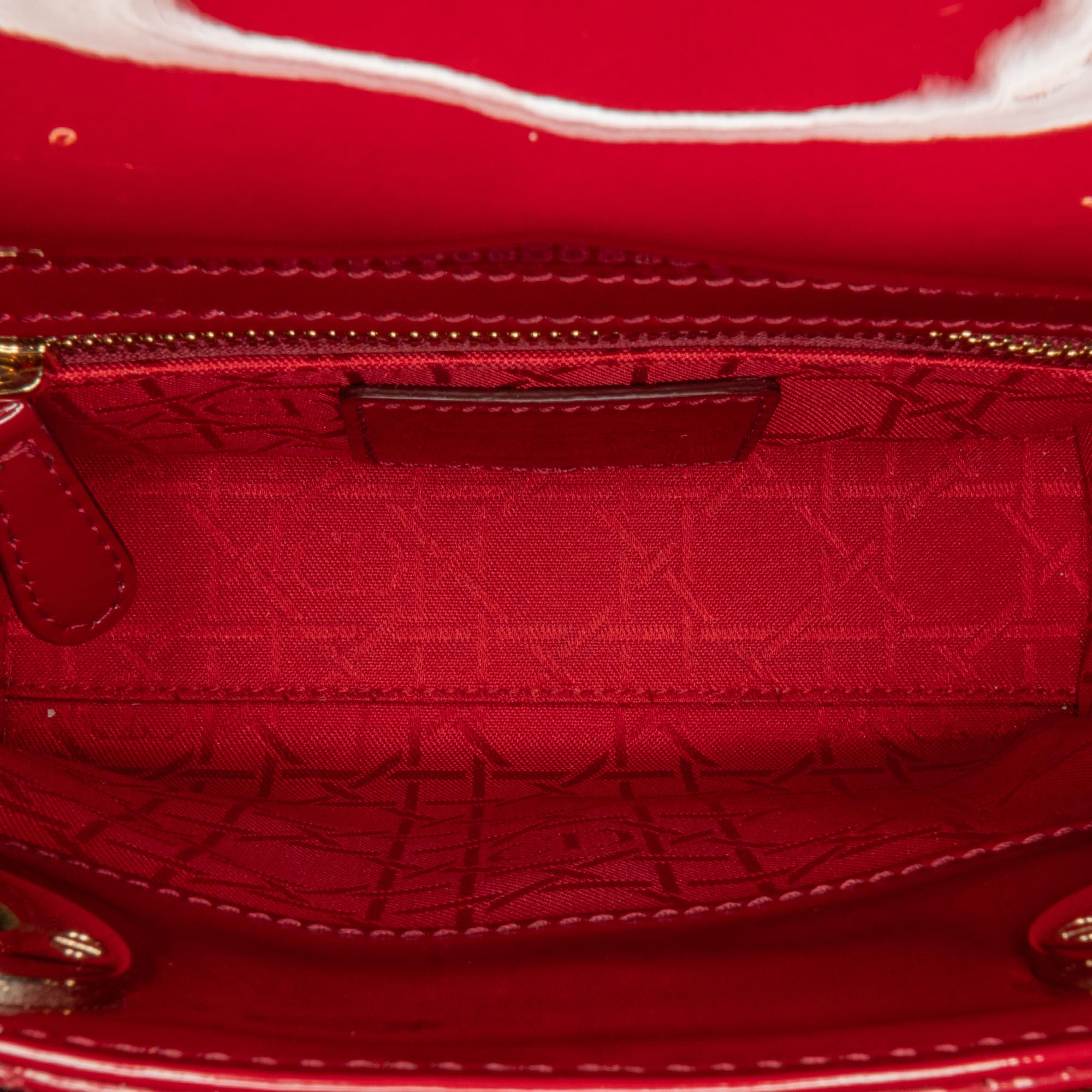 Dior Mini Patent Cannage Lady Dior (SHG-YtU7jk)