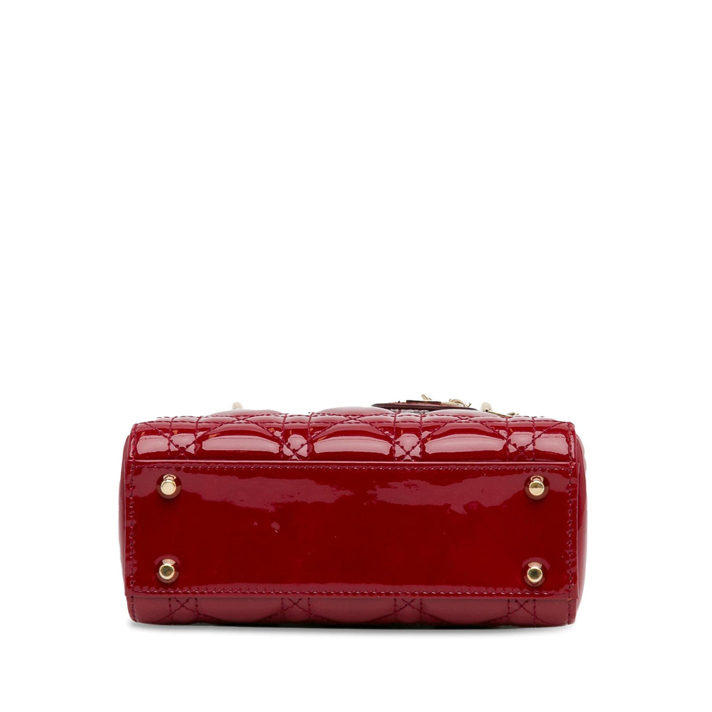 Dior Mini Patent Cannage Lady Dior (SHG-6VO4GV)