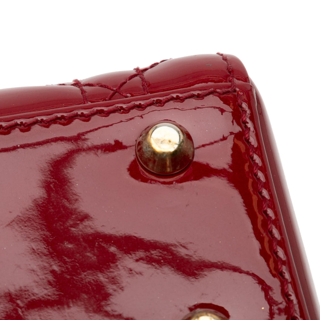Dior Mini Patent Cannage Lady Dior (SHG-a45nYI)