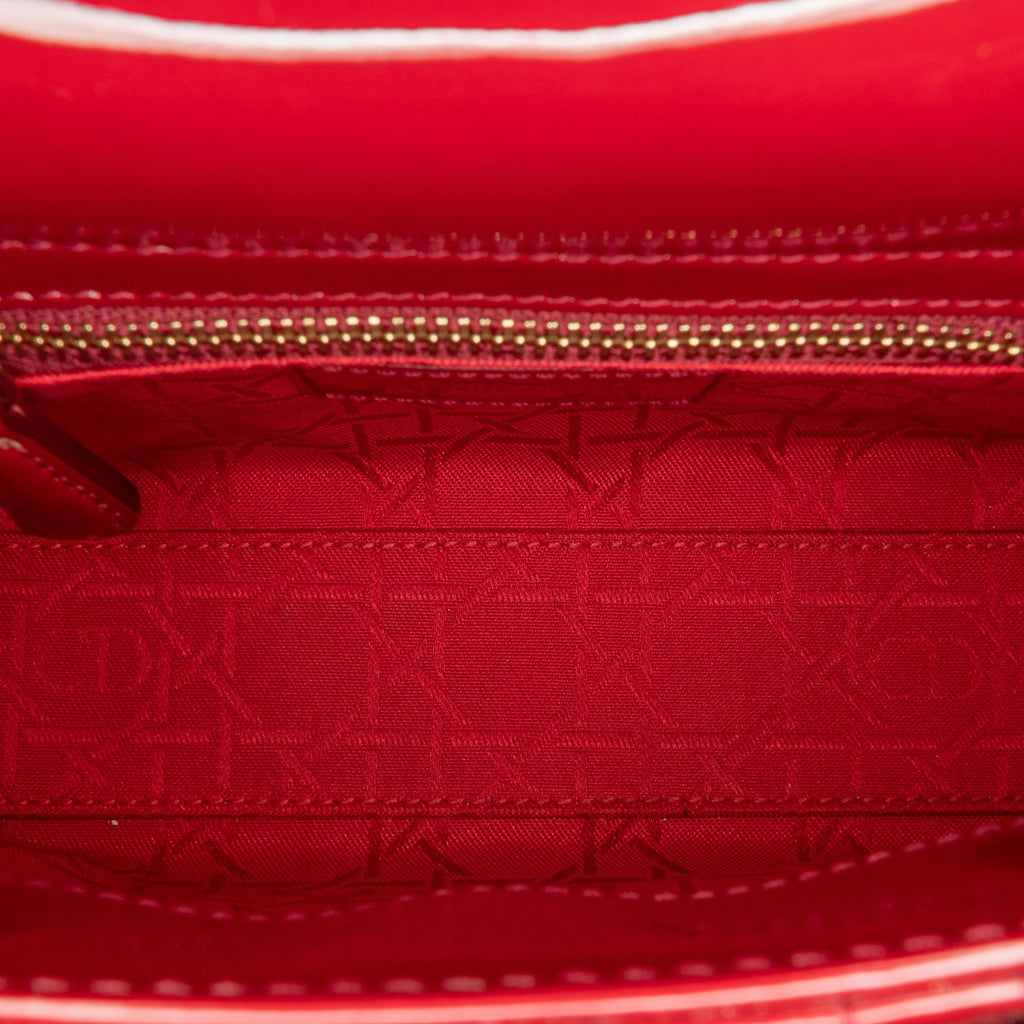 Dior Mini Patent Cannage Lady Dior (SHG-tnziLP)