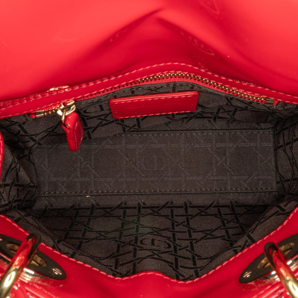 Dior Mini Patent Cannage Lady Dior (SHG-RClIuL)