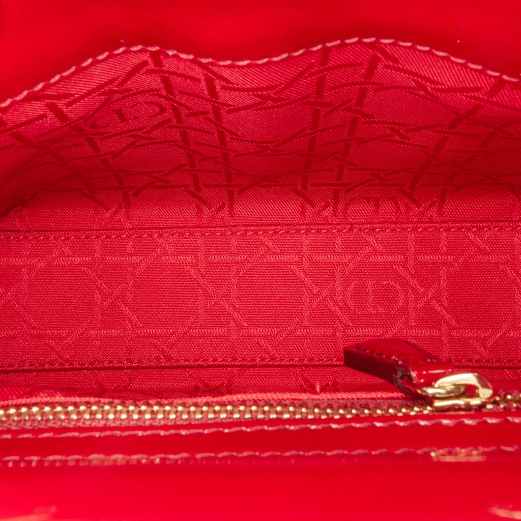 Dior Mini Patent Cannage Lady Dior (SHG-vBj1UP)