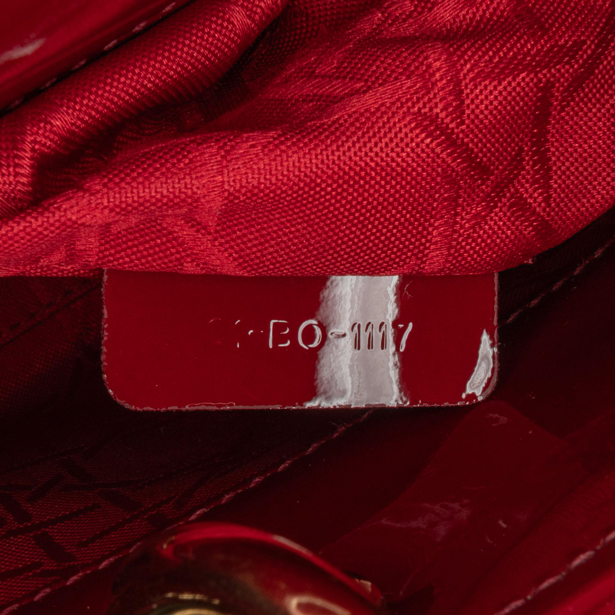 Dior Mini Patent Cannage Lady Dior (SHG-1yYMQN)