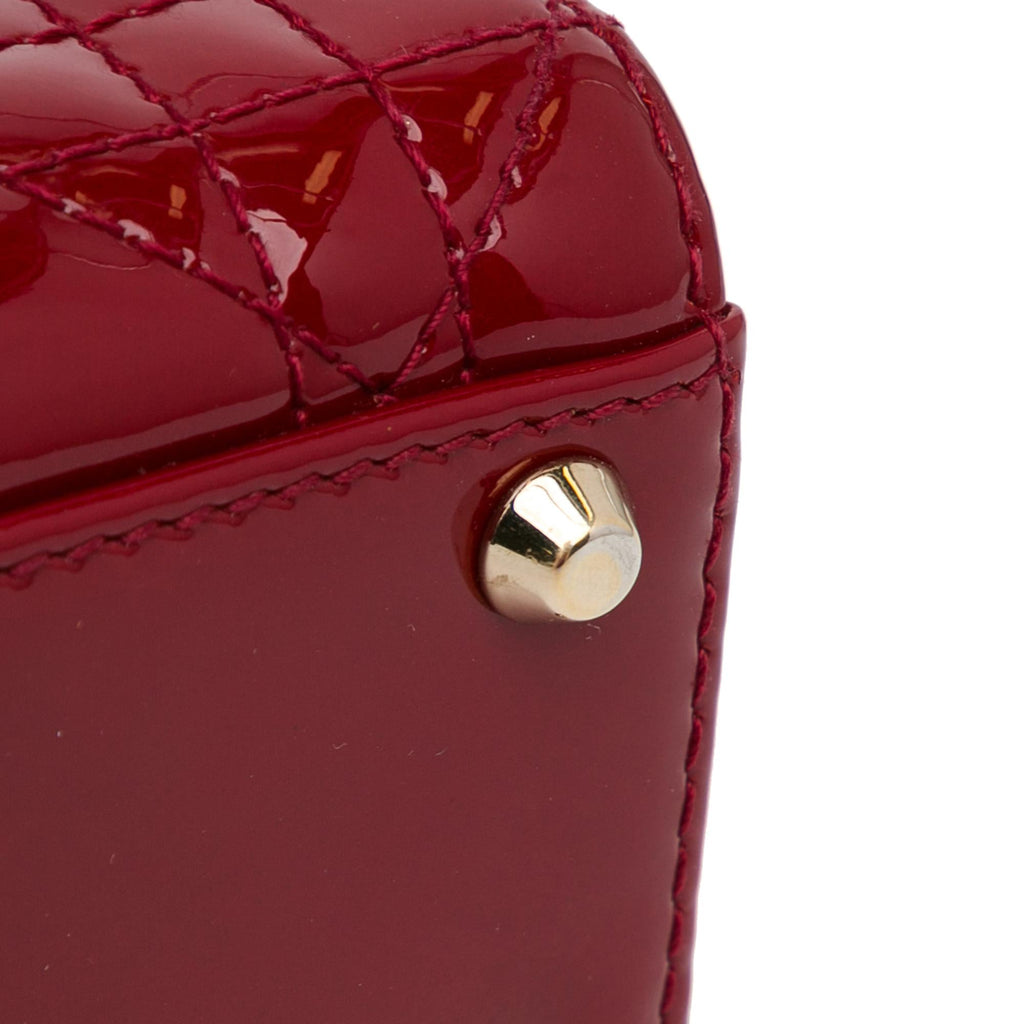 Dior Mini Patent Cannage Lady Dior (SHG-1yYMQN)