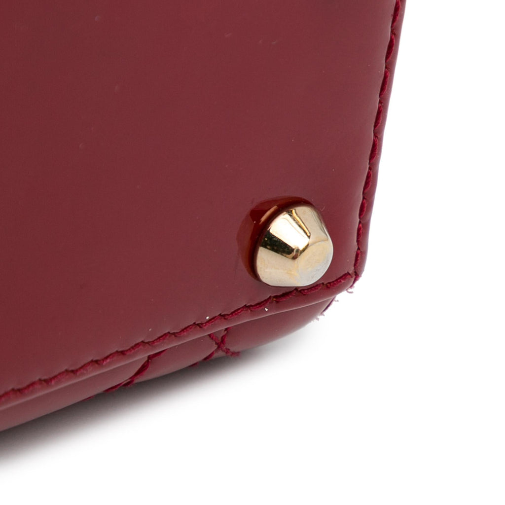 Dior Mini Patent Cannage Lady Dior (SHG-1yYMQN)