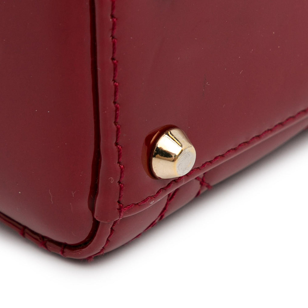 Dior Mini Patent Cannage Lady Dior (SHG-1yYMQN)