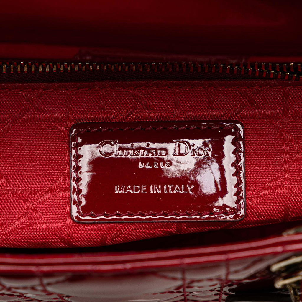 Dior Mini Patent Cannage Lady Dior (SHG-zlHyBX)