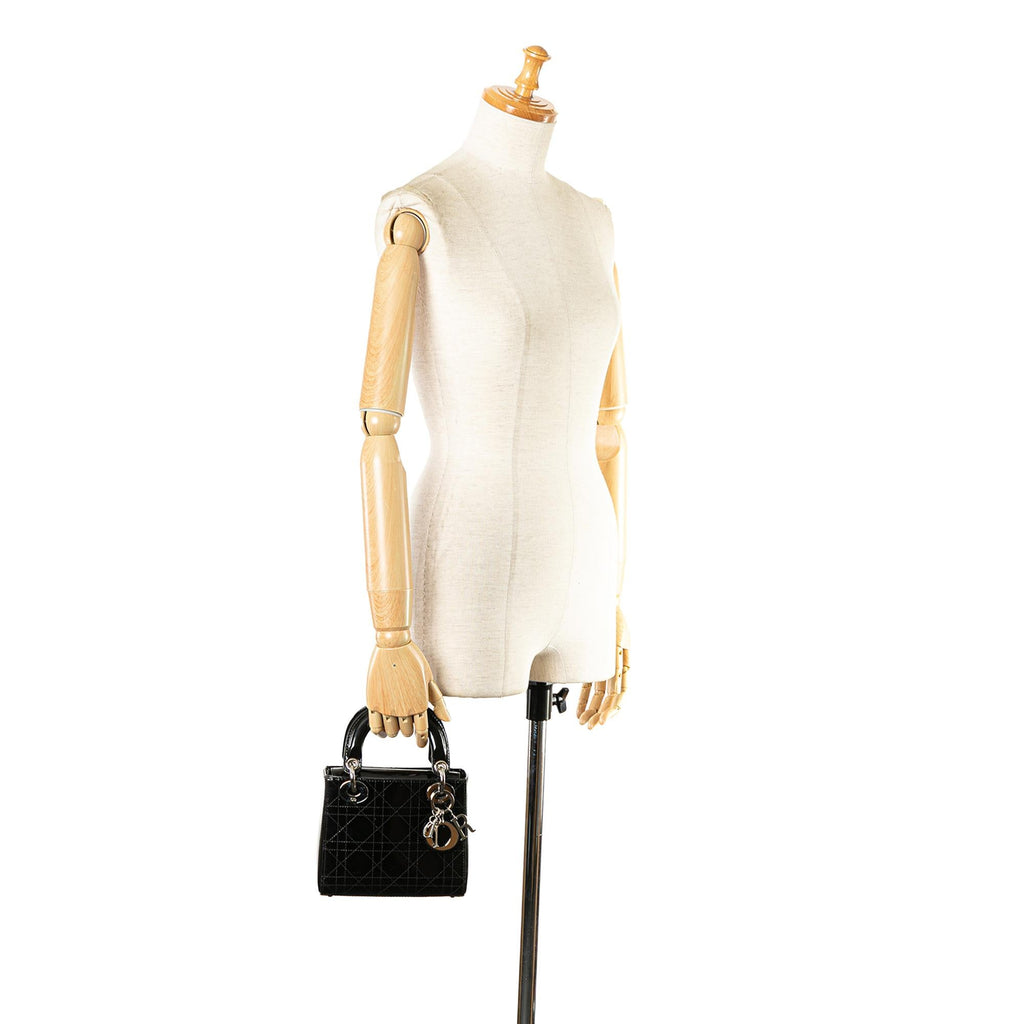 Dior Mini Patent Cannage Lady Dior (SHG-Sgdj8c)