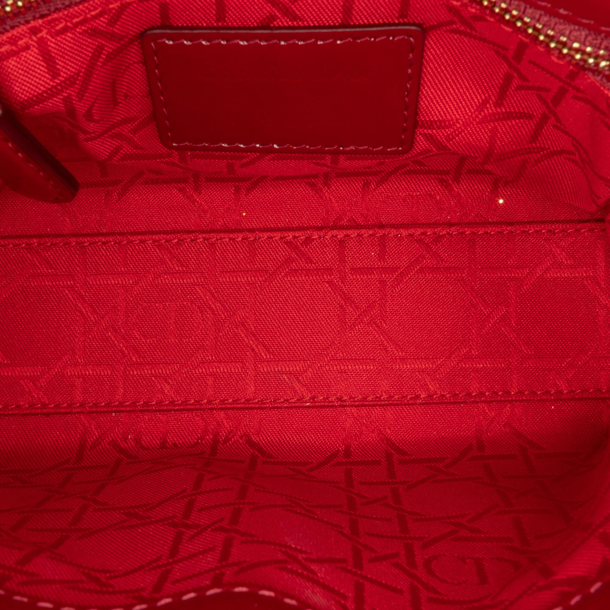 Dior Mini Patent Cannage Lady Dior (SHG-5cWfM7)