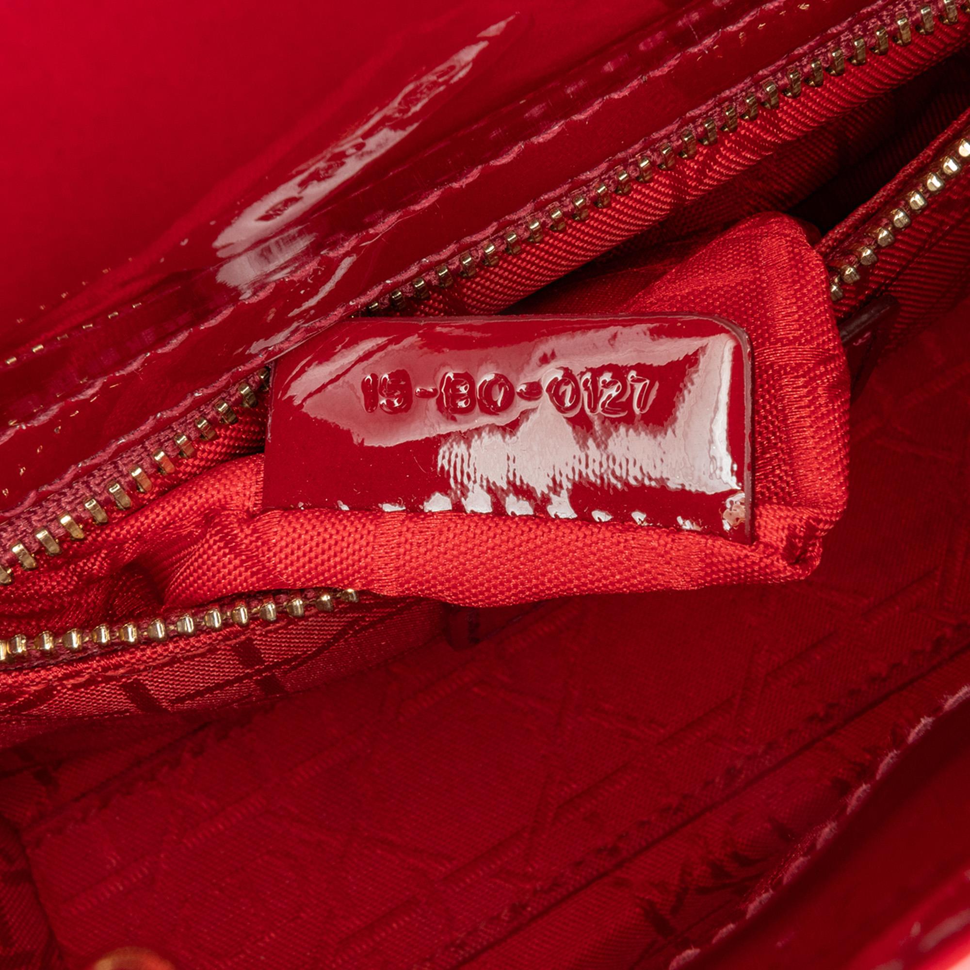 Dior Mini Patent Cannage Lady Dior (SHG-5jmUhi)