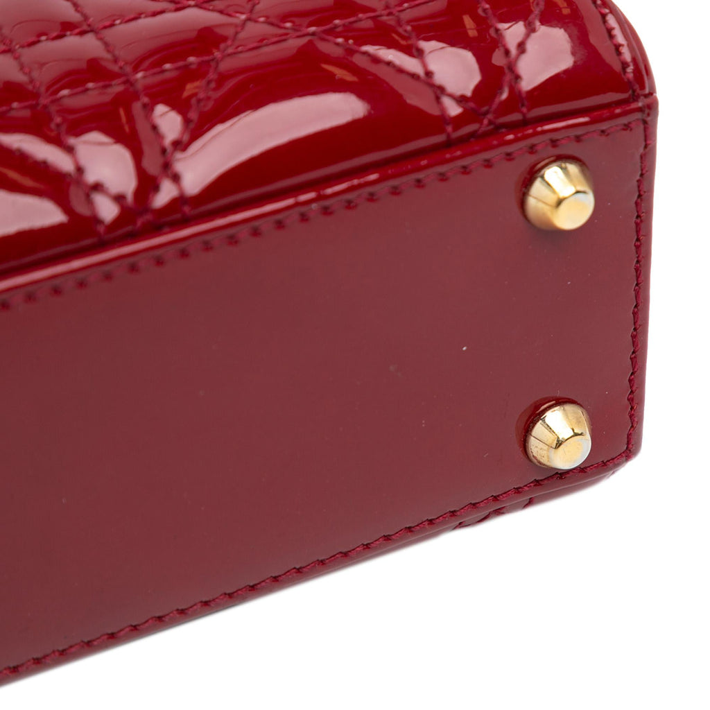Dior Mini Patent Cannage Lady Dior (SHG-5jmUhi)