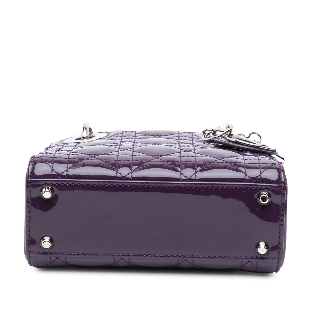 Dior Mini Patent Cannage Lady Dior
