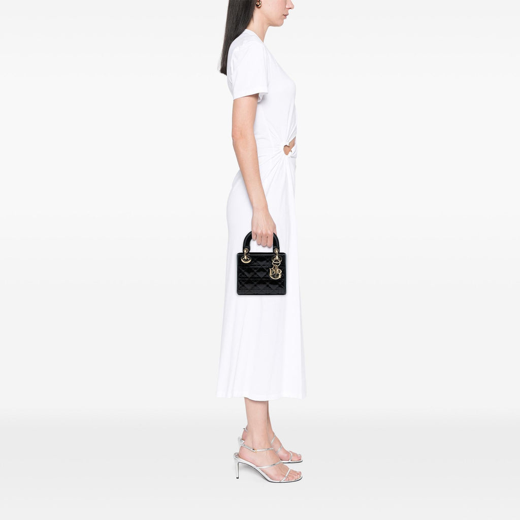 Dior Mini Patent Cannage Lady Dior