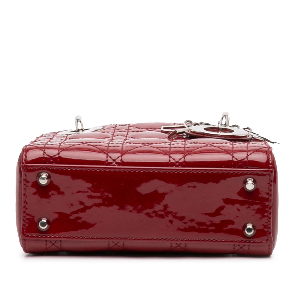 Dior Mini Patent Cannage Lady Dior