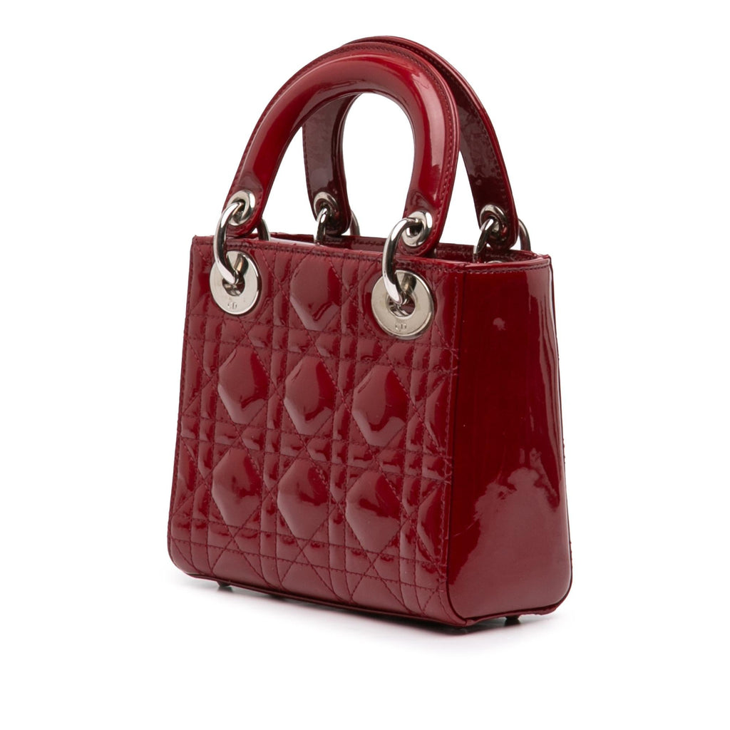 Dior Mini Patent Cannage Lady Dior