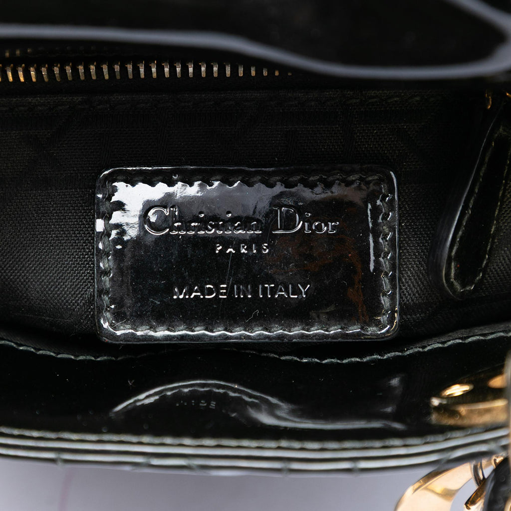 Dior Mini Patent Cannage Lady Dior