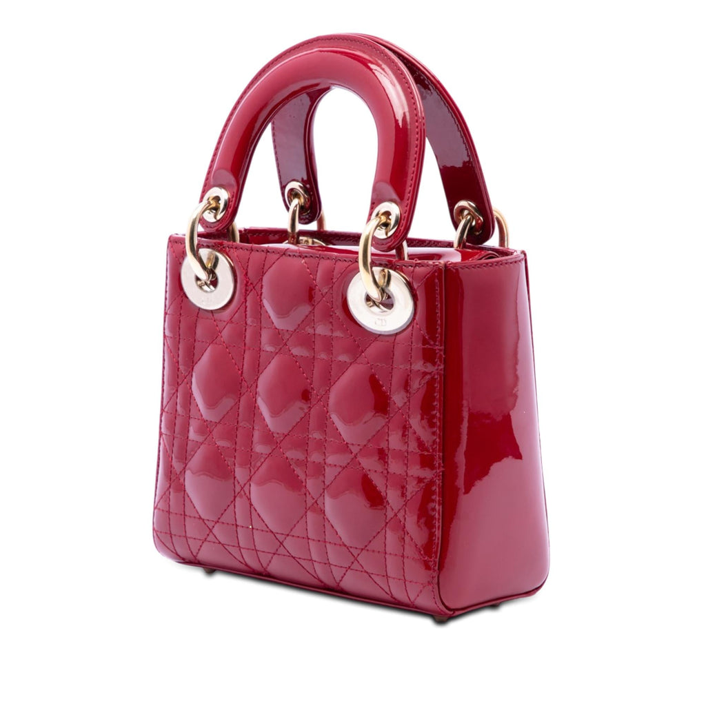 Dior Mini Patent Cannage Lady Dior