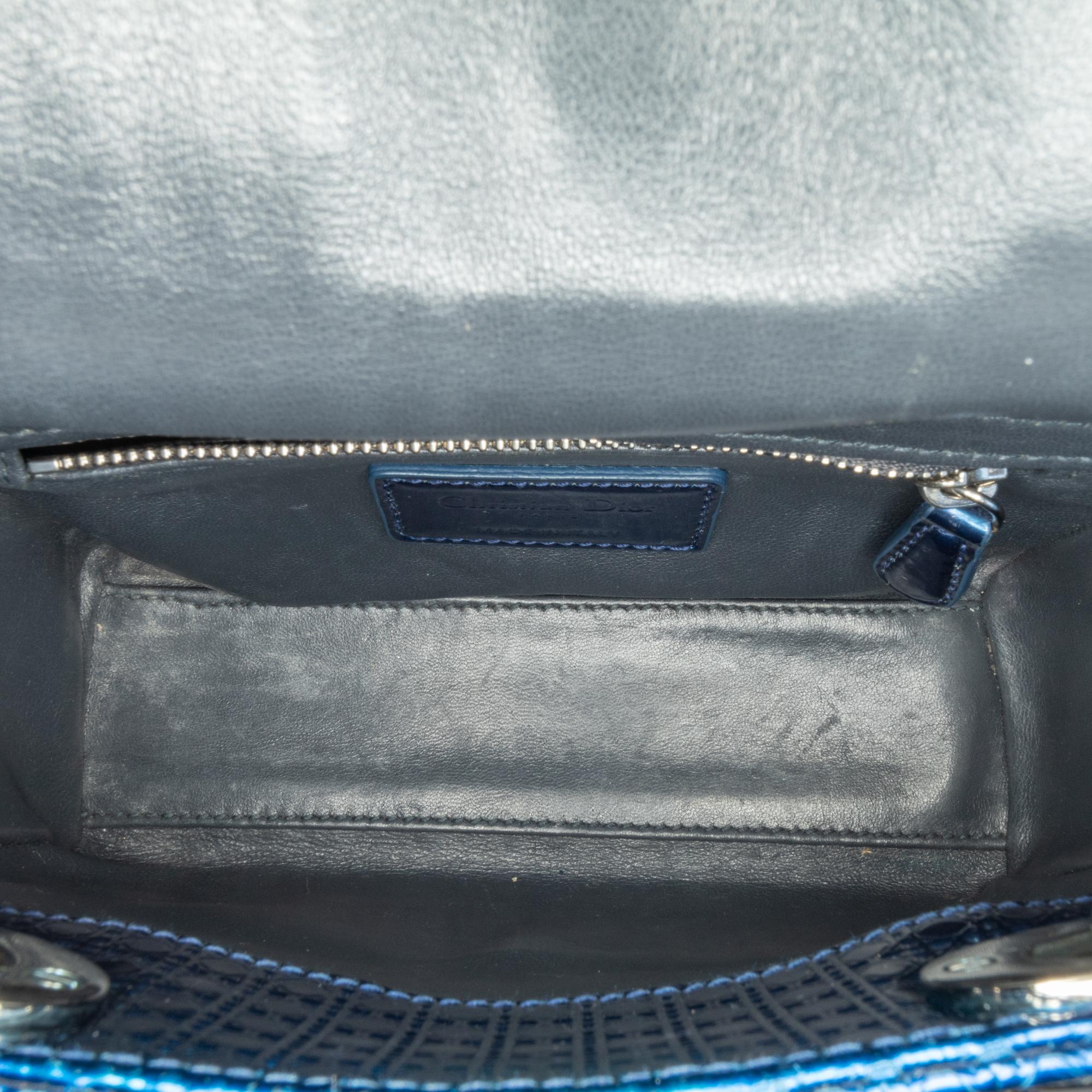 Dior Mini Patent Microcannage Lady Dior (SHG-TNloAX)