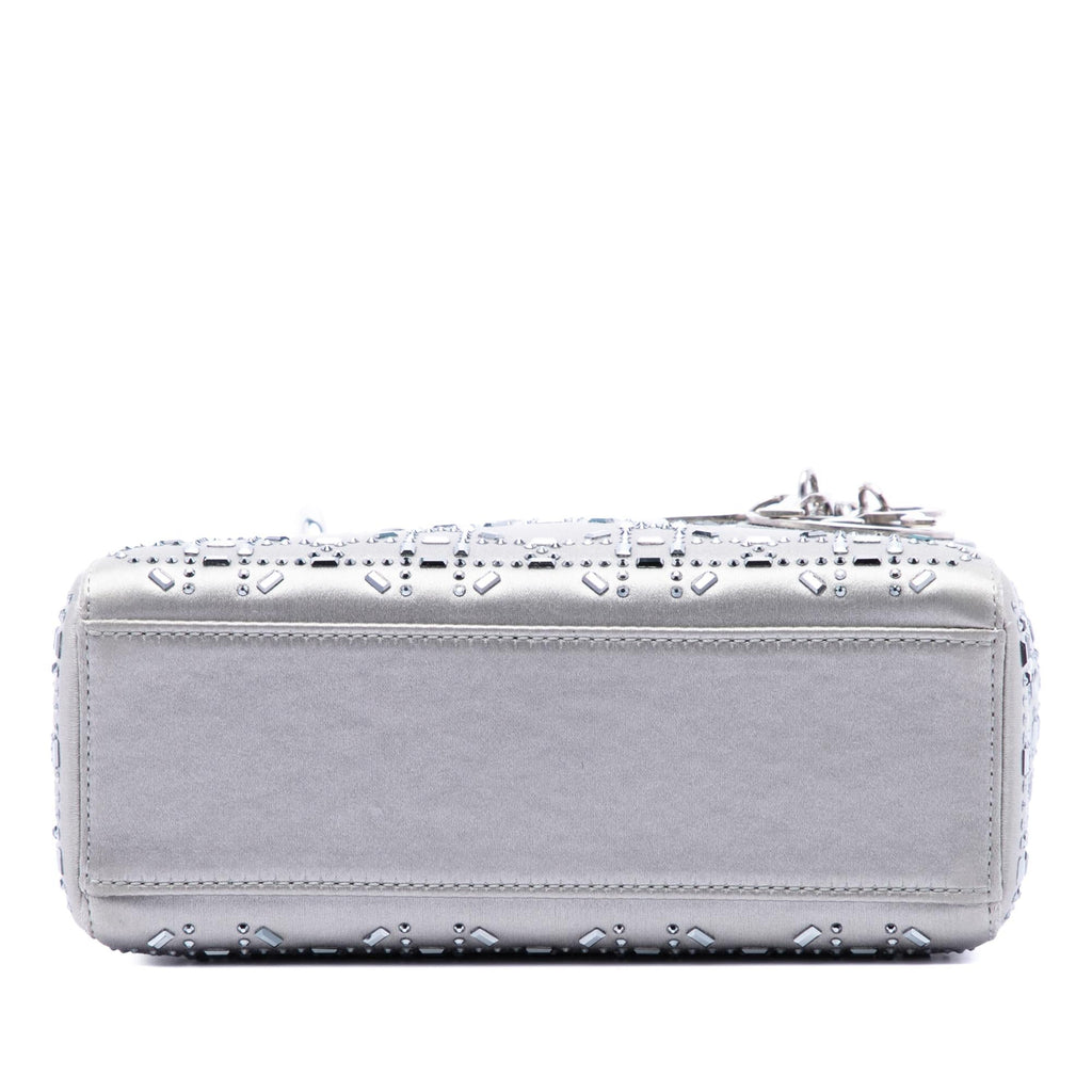 Dior Mini Satin Cannage Crystal Embellished Lady Dior