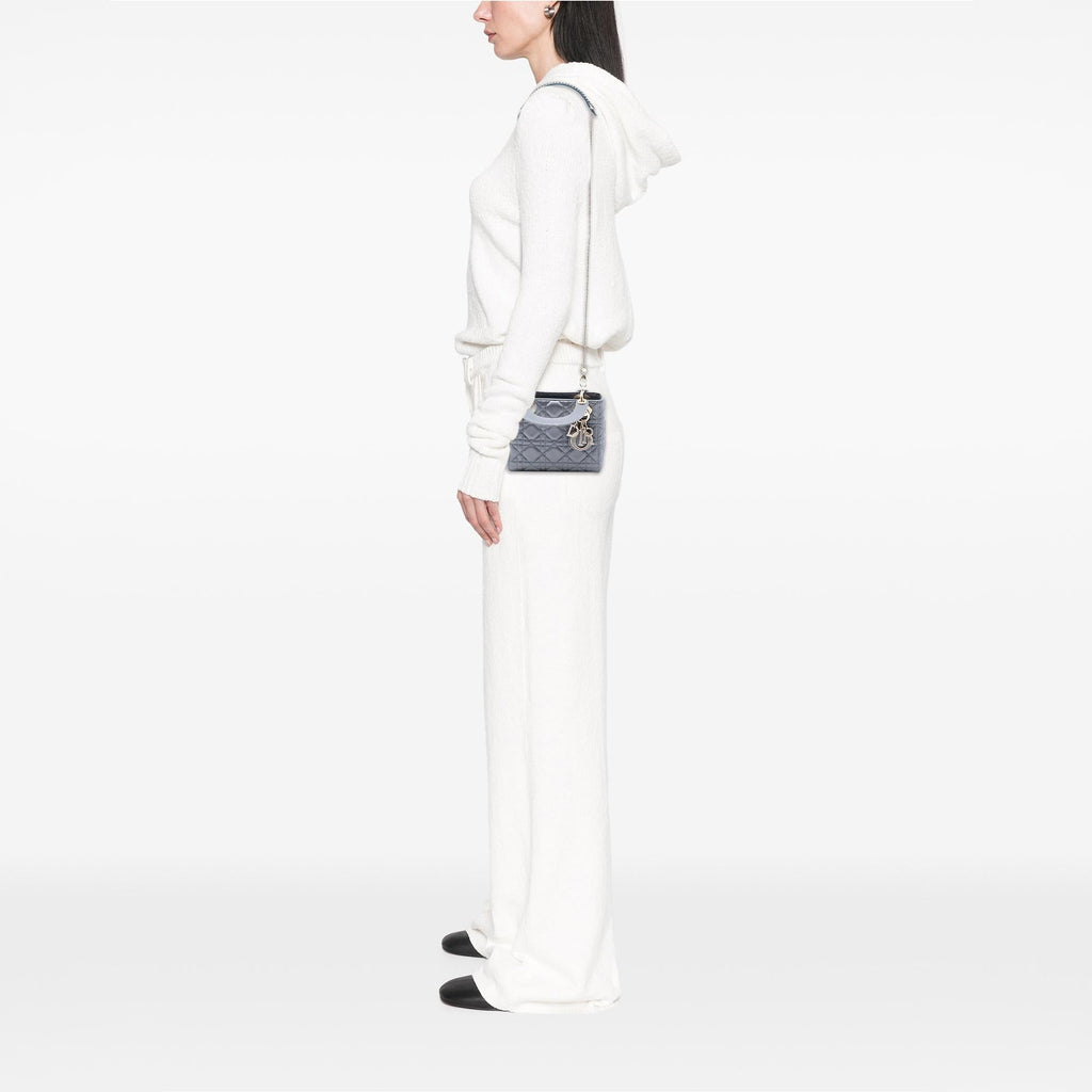 Dior Mini Satin Cannage Swarovski Crystal Lady Dior