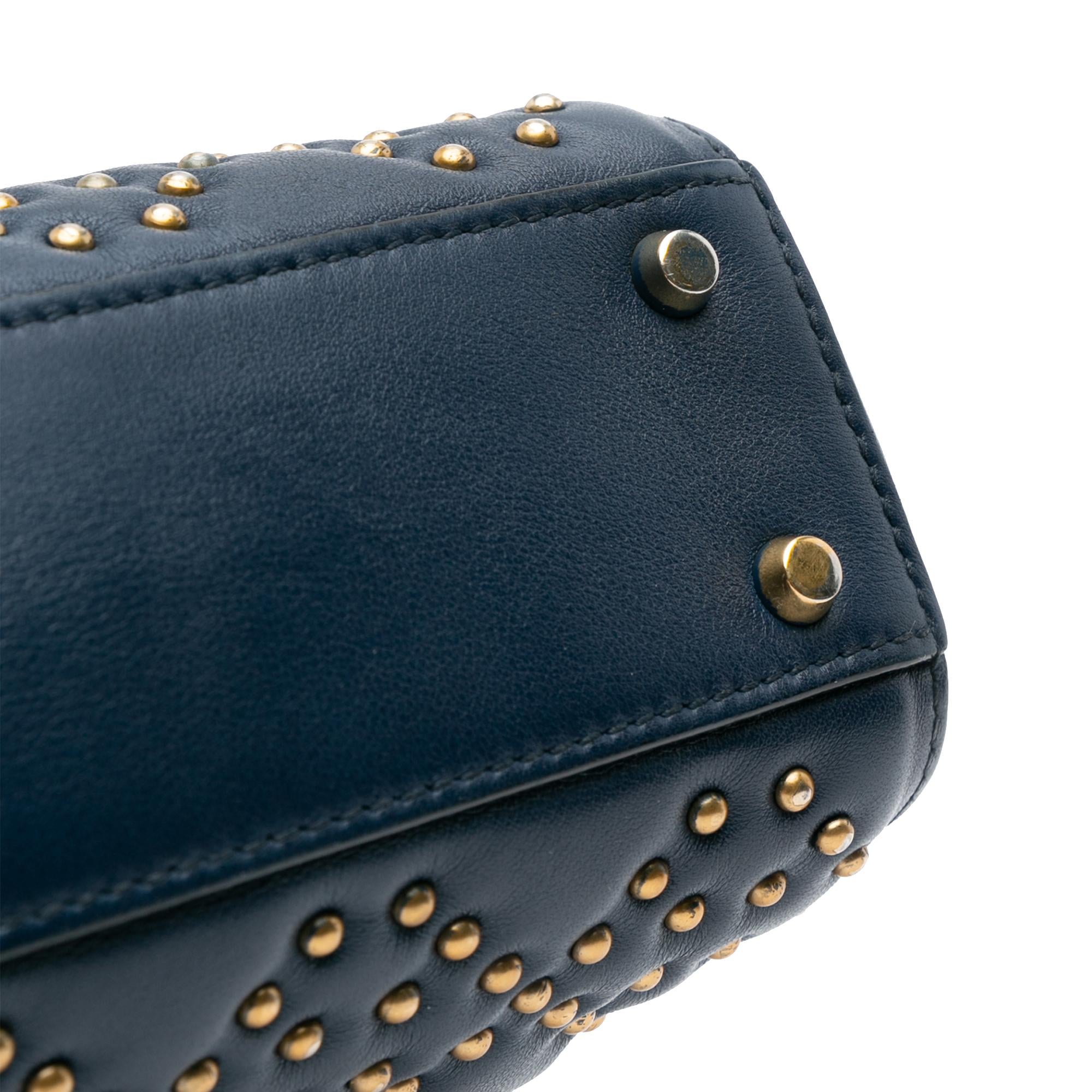 Dior Mini Studded Lambskin Cannage Supple Lady Dior (SHG-1sVNpD)