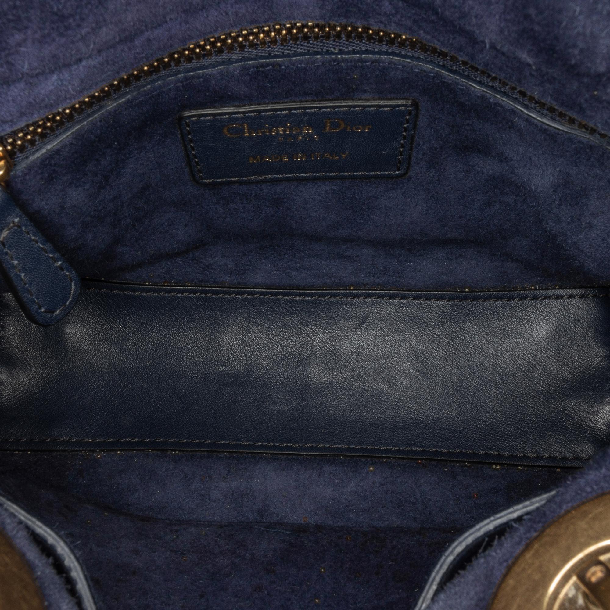 Dior Mini Studded Lambskin Cannage Supple Lady Dior (SHG-1sVNpD)