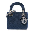 Dior Mini Velvet Cannage Lady Dior