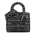 Dior Mizza Medium Embroidered Canvas Leopard Lady D Lite