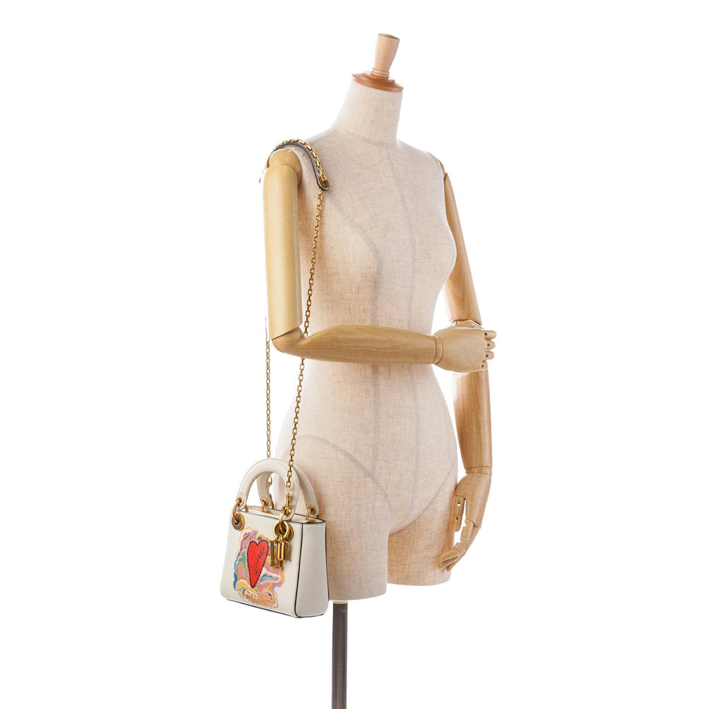 Dior Niki De Saint Phalle Mini Calfskin Dioramour Lady Dior (SHG-wSY3gY)