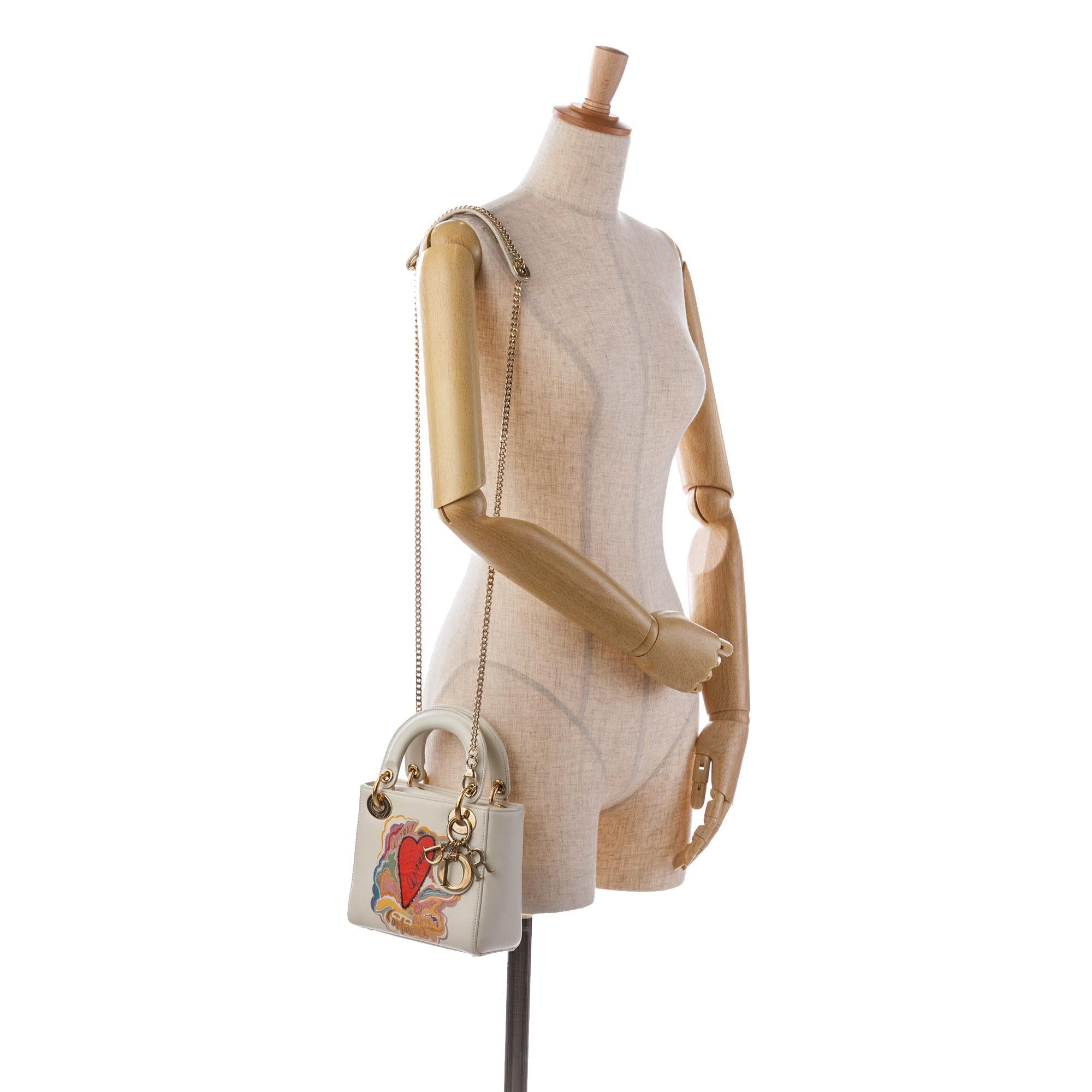 Dior Niki De Saint Phalle Mini Calfskin Dioramour Lady Dior (SHG-4SP8sC)